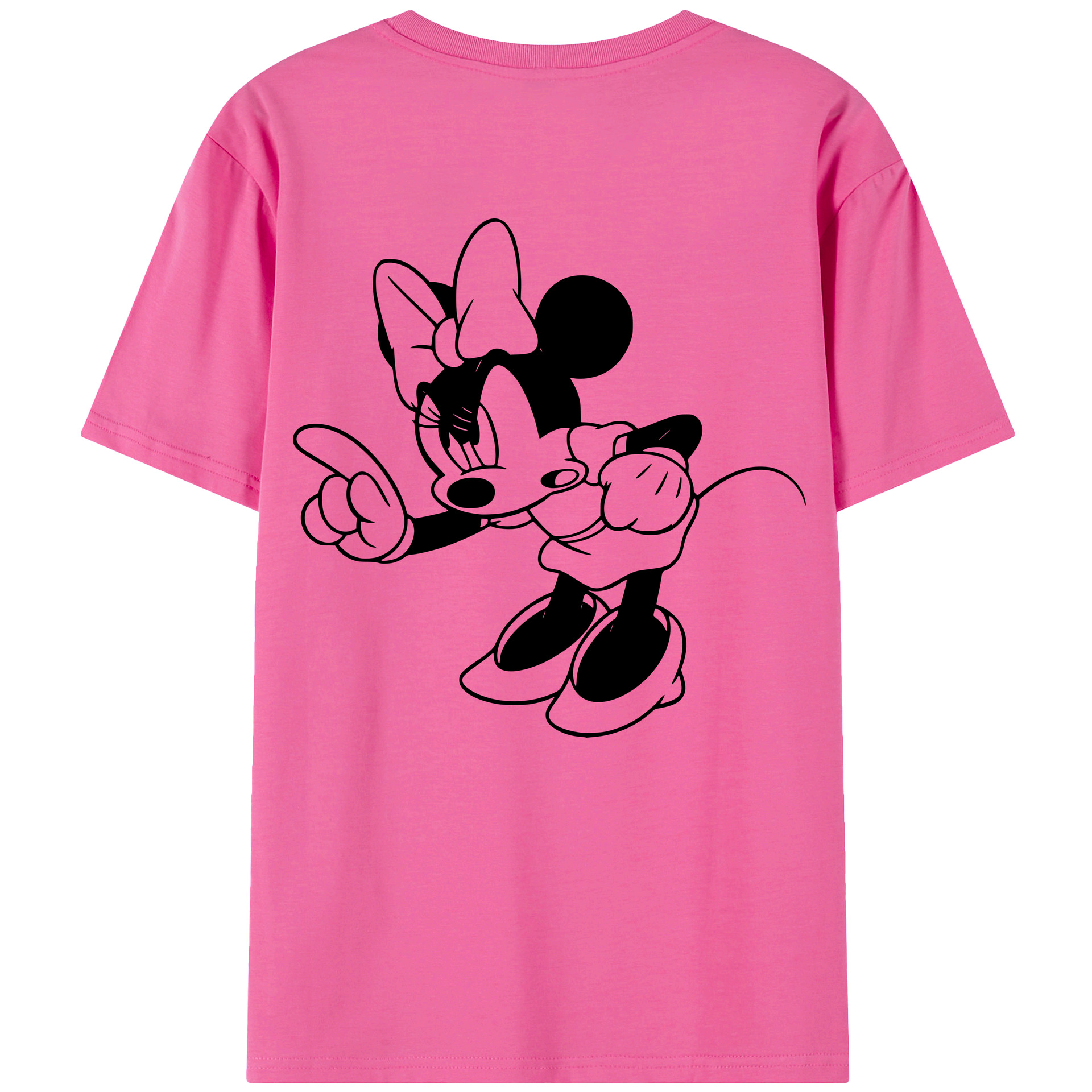 （画像用） ミッキーマウス Mickey Mouse レディース半袖Tシャツ(バックプリント)